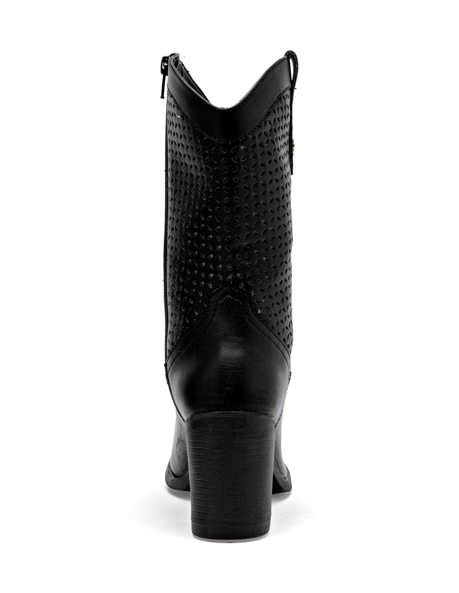 Bota cowboy arriba del tobillo para mujer 4