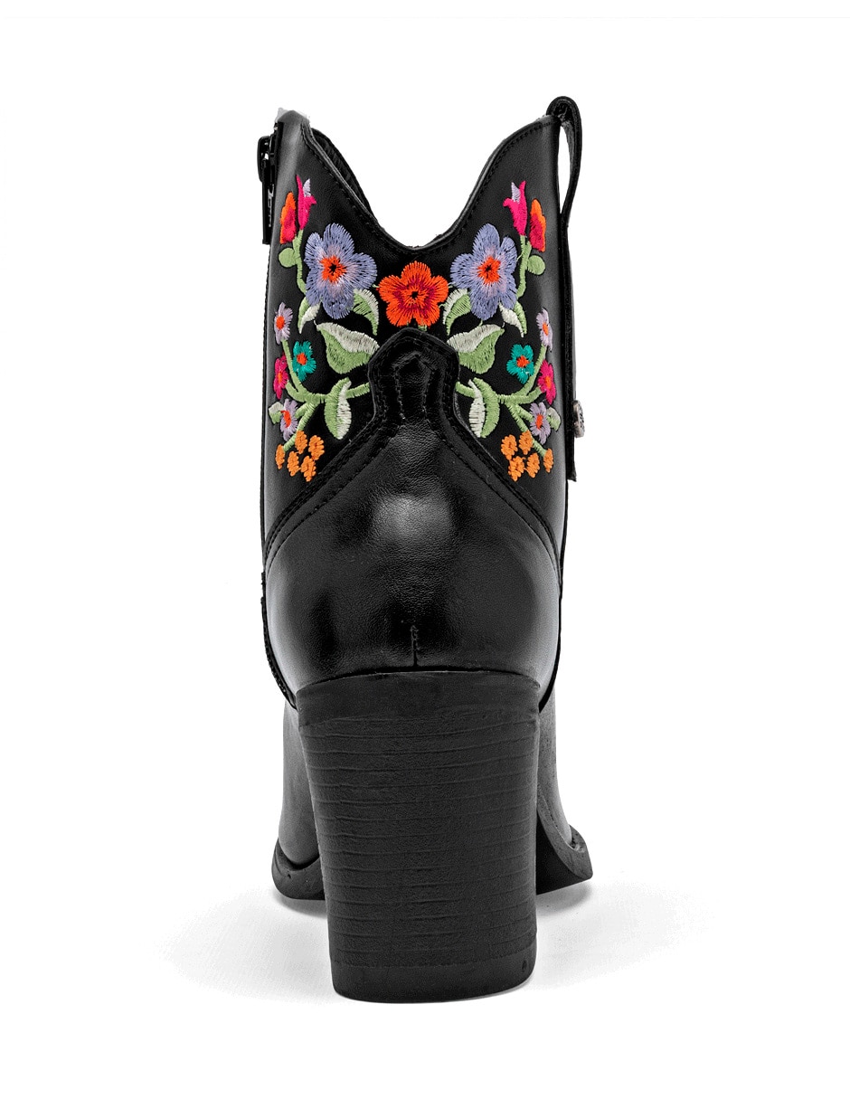 Bota cowboy al tobillo para mujer 4