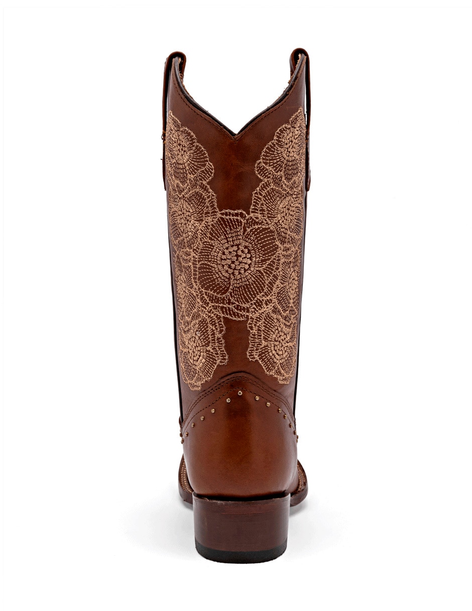 Bota cowboy media pierna Trankas Boots de piel para mujer