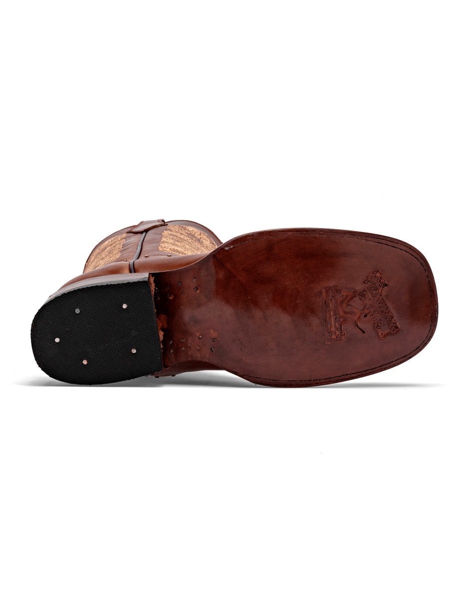 Bota cowboy media pierna Trankas Boots de piel para mujer