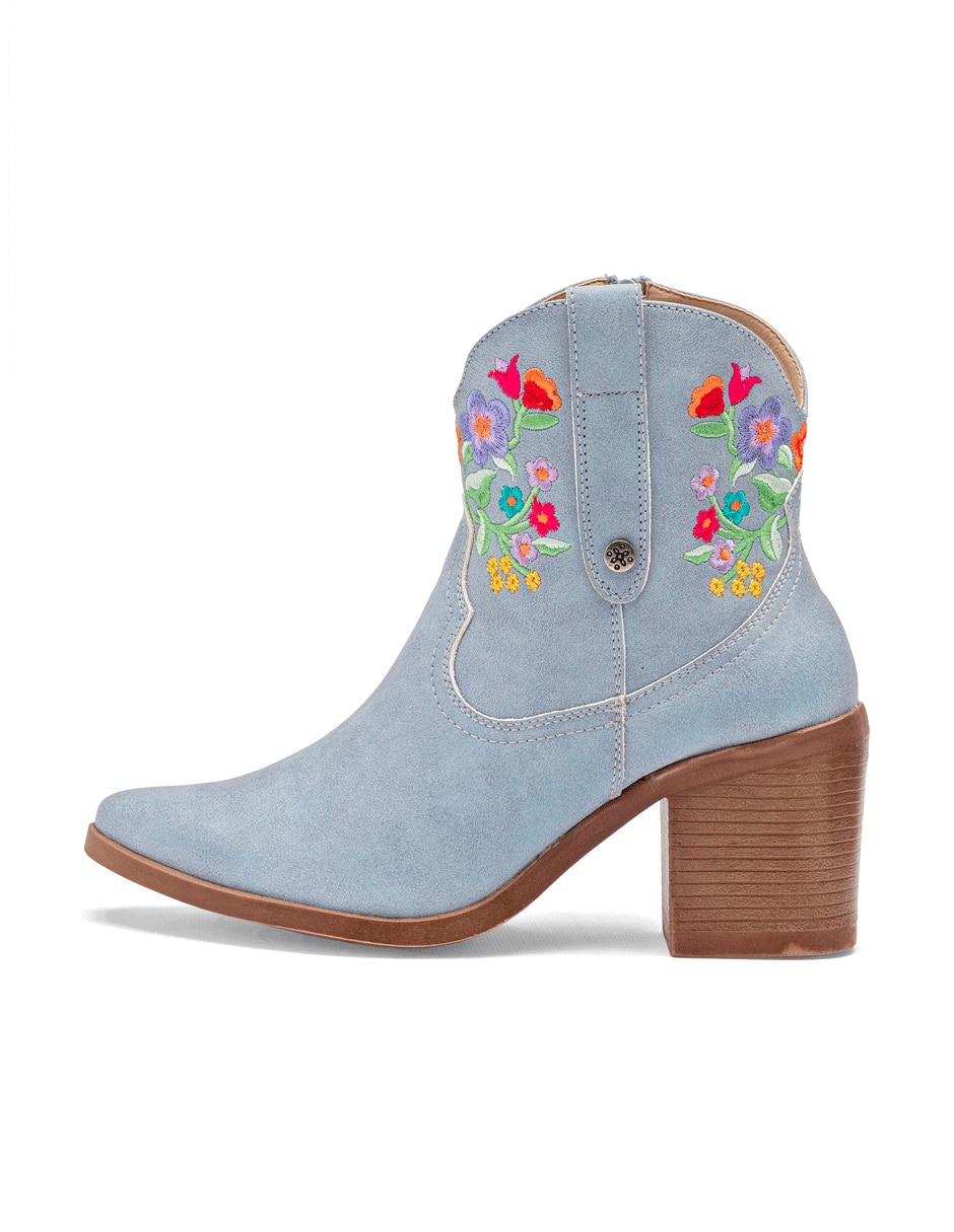 Bota cowboy arriba del tobillo para mujer