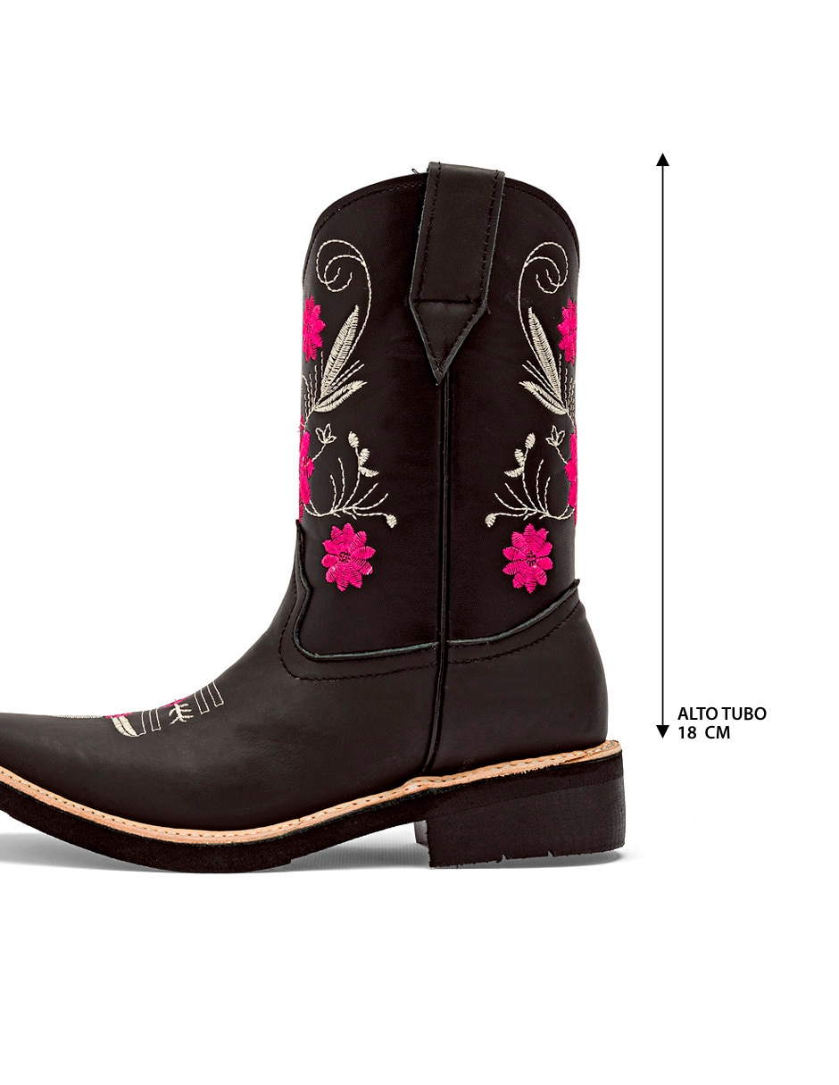 Bota cowboy arriba del tobillo para mujer 4