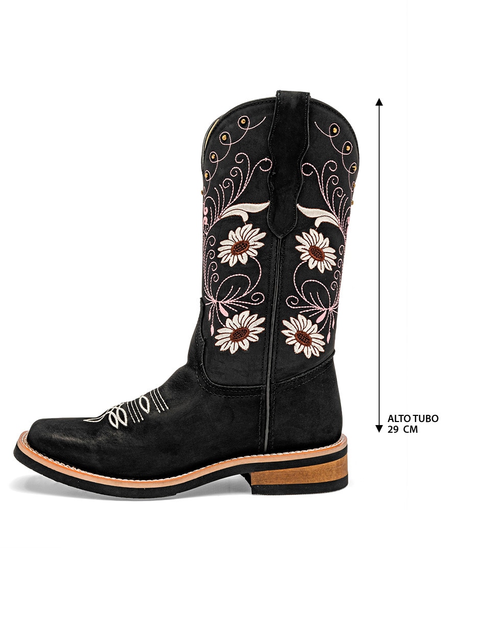 Bota cowboy arriba del tobillo Taguesi para mujer