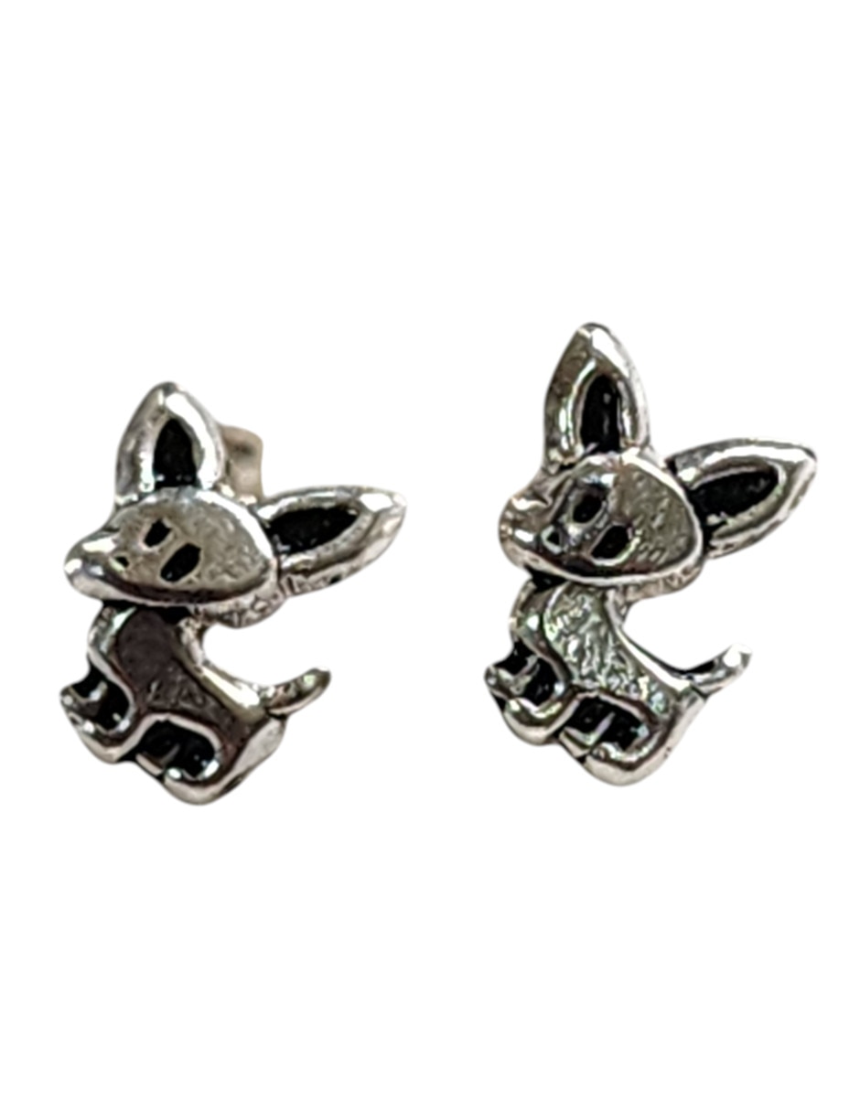 Broqueles de perro de plata P 925 con acabado brillante Broqueles de perro de plata P 925 con acabado brillante