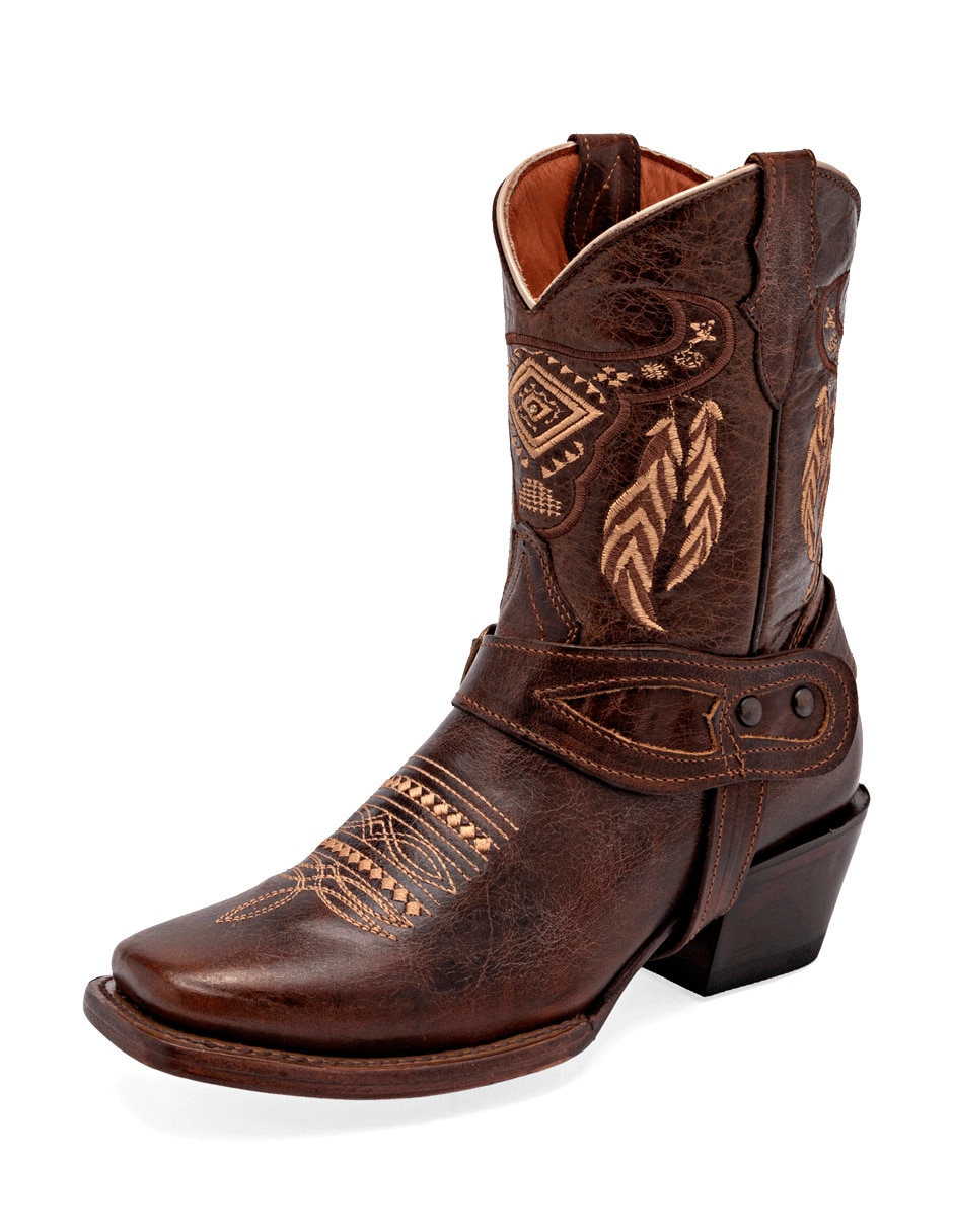 Bota cowboy arriba del tobillo Trankas Boots de piel para mujer