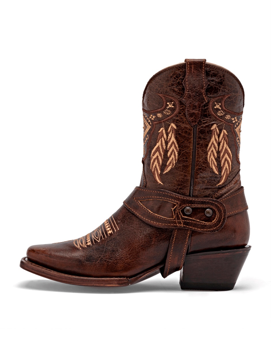 Bota cowboy arriba del tobillo Trankas Boots de piel para mujer
