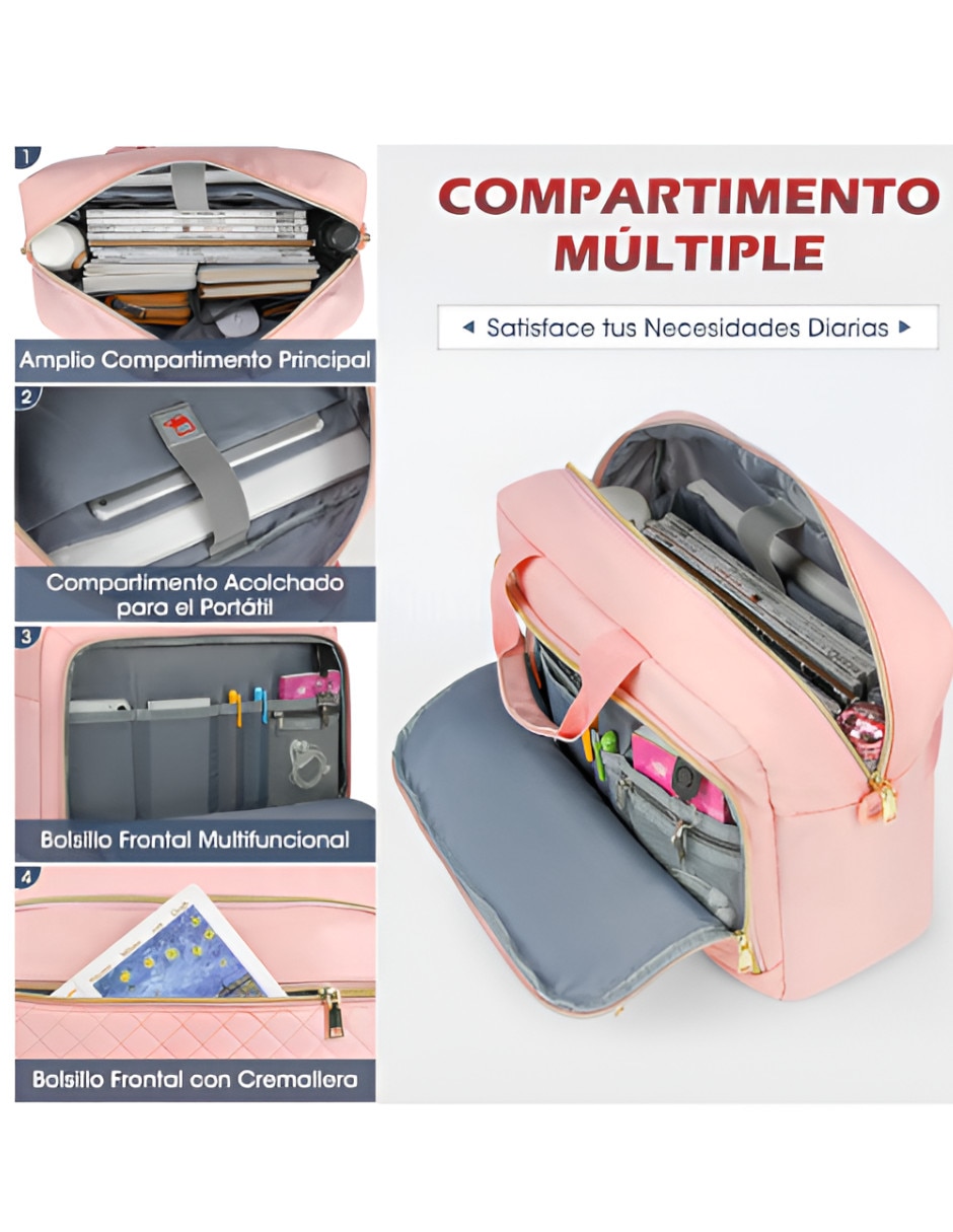 Maletín Xtellar de poliéster con compartimiento para laptop 17.3 pulgadas y celular