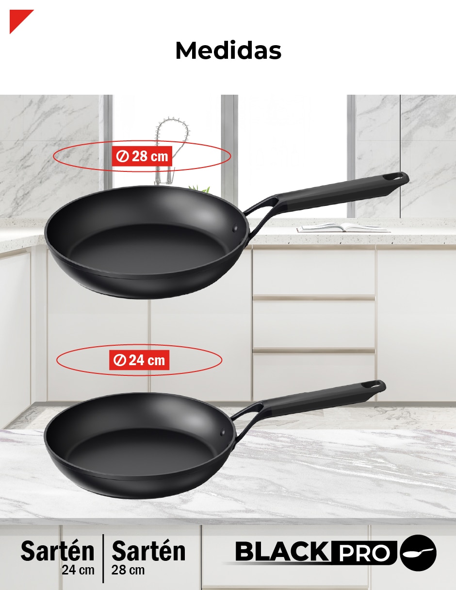 Set de sartenes Bogner de aluminio forjado 2 piezas