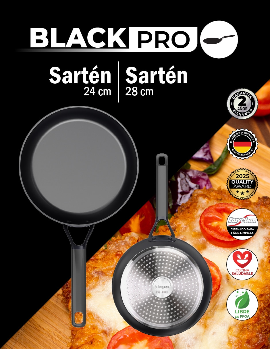 Set de sartenes Bogner de aluminio forjado 2 piezas