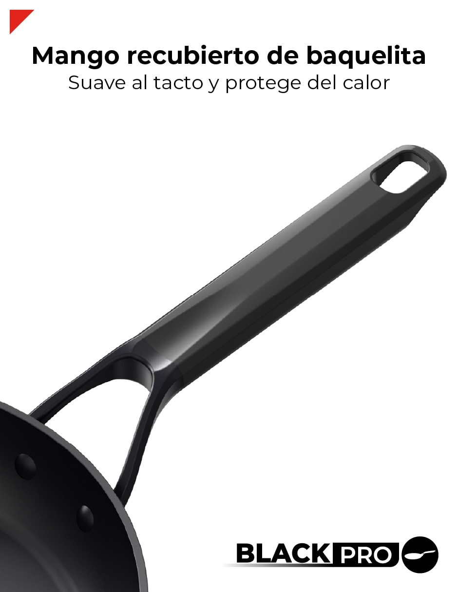 Set de sartenes Bogner Black Pro de aluminio forjado 2 piezas