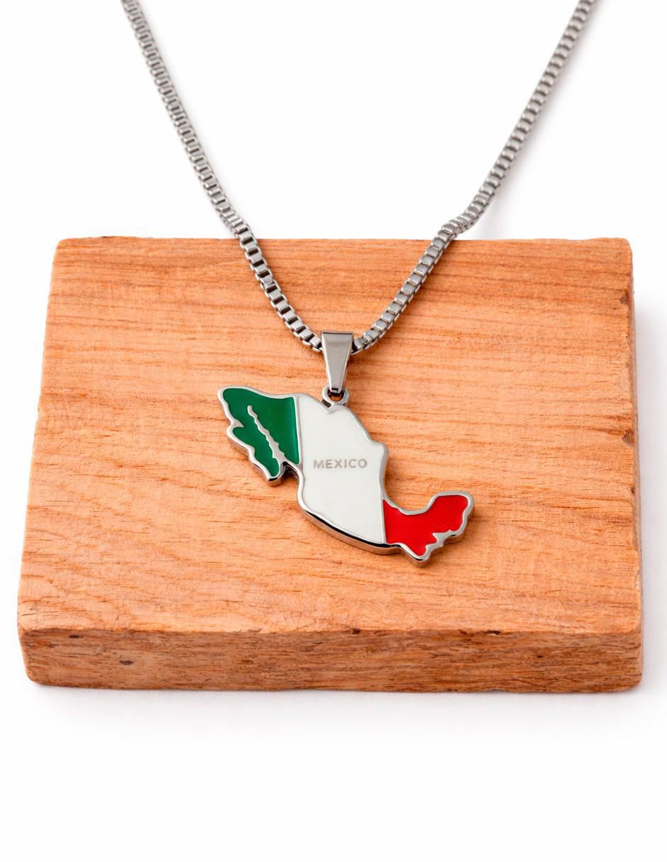 Collar con dije de México Ana Maria Mexico México Querido