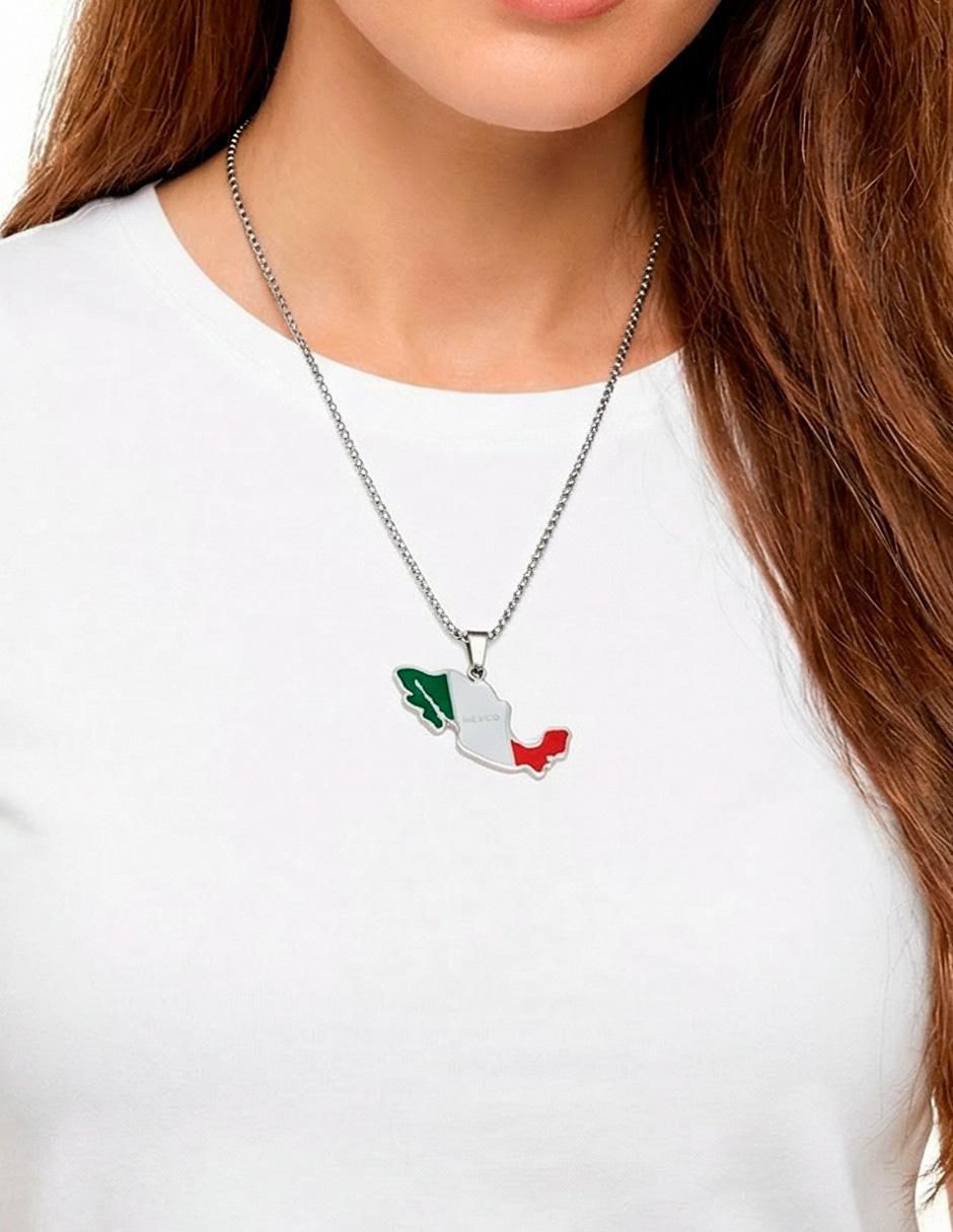 Collar con dije de México Ana Maria Mexico México Querido