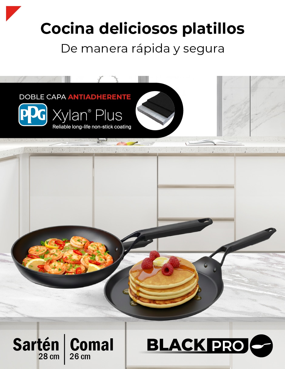 Set de sartenes Bogner de aluminio forjado 2 piezas