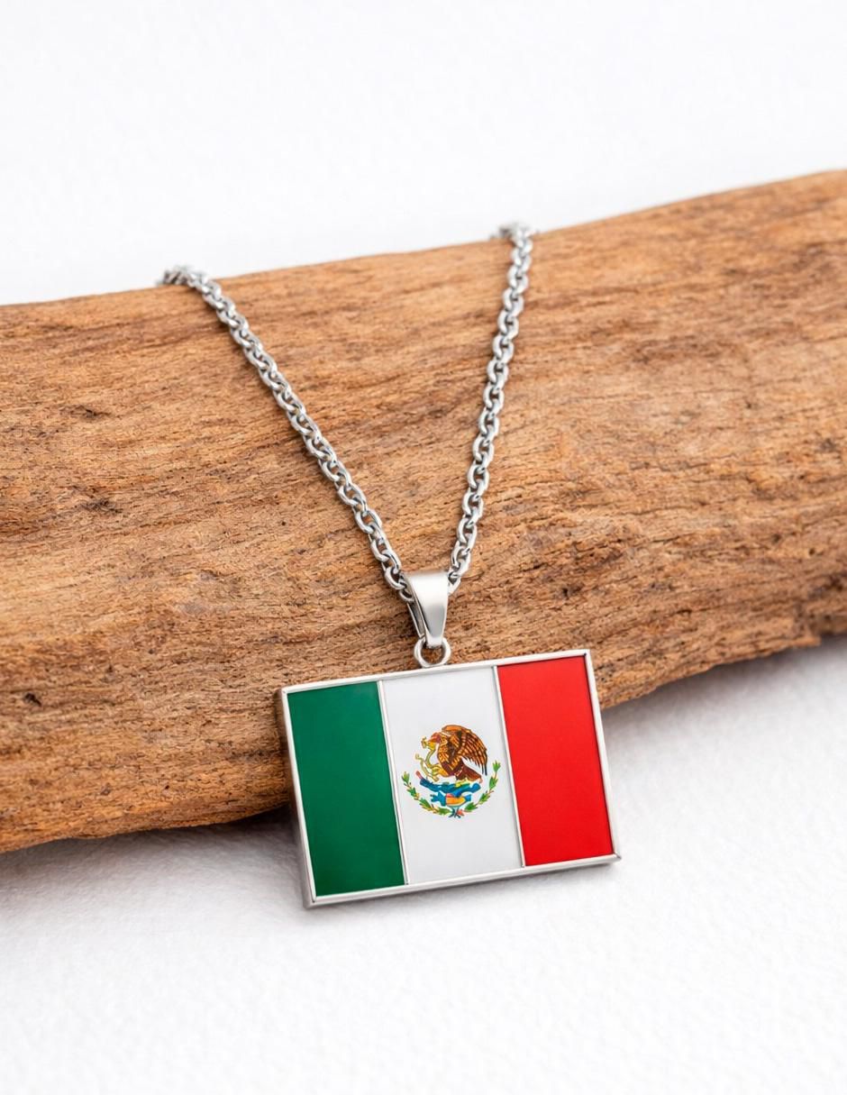 Collar con dije México rectangular México Querido 2