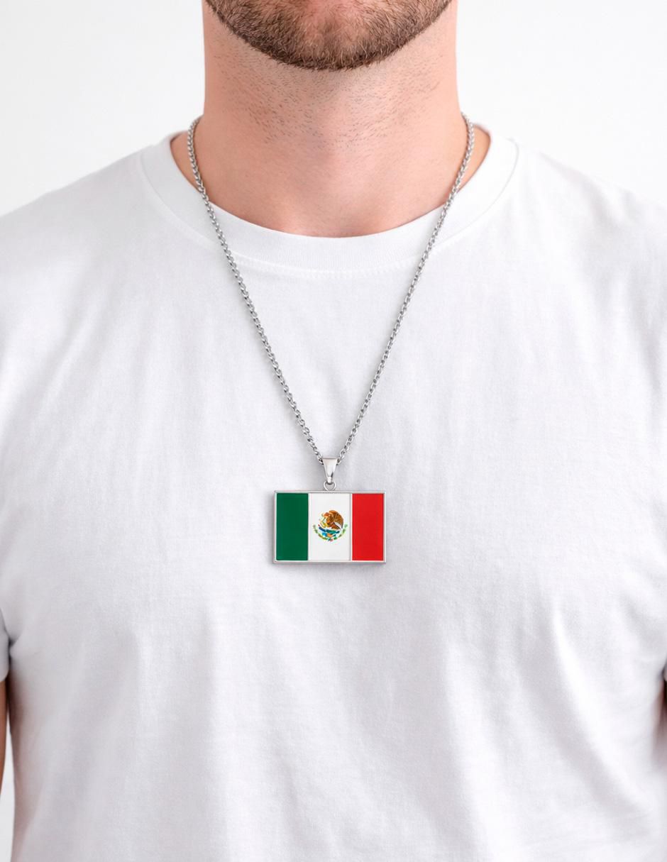 Collar con dije México rectangular México Querido 4