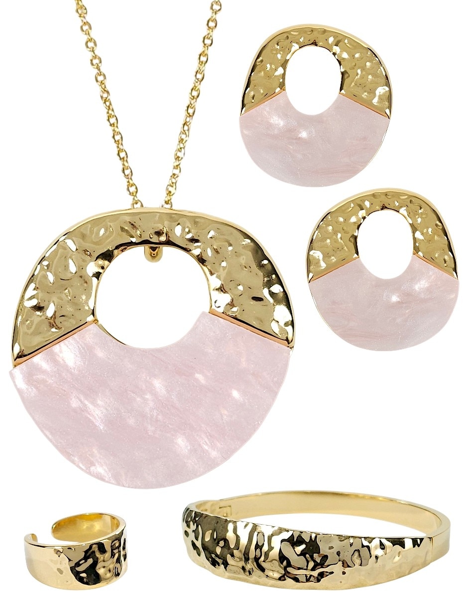 Collar pulsera anillo y aretes 1