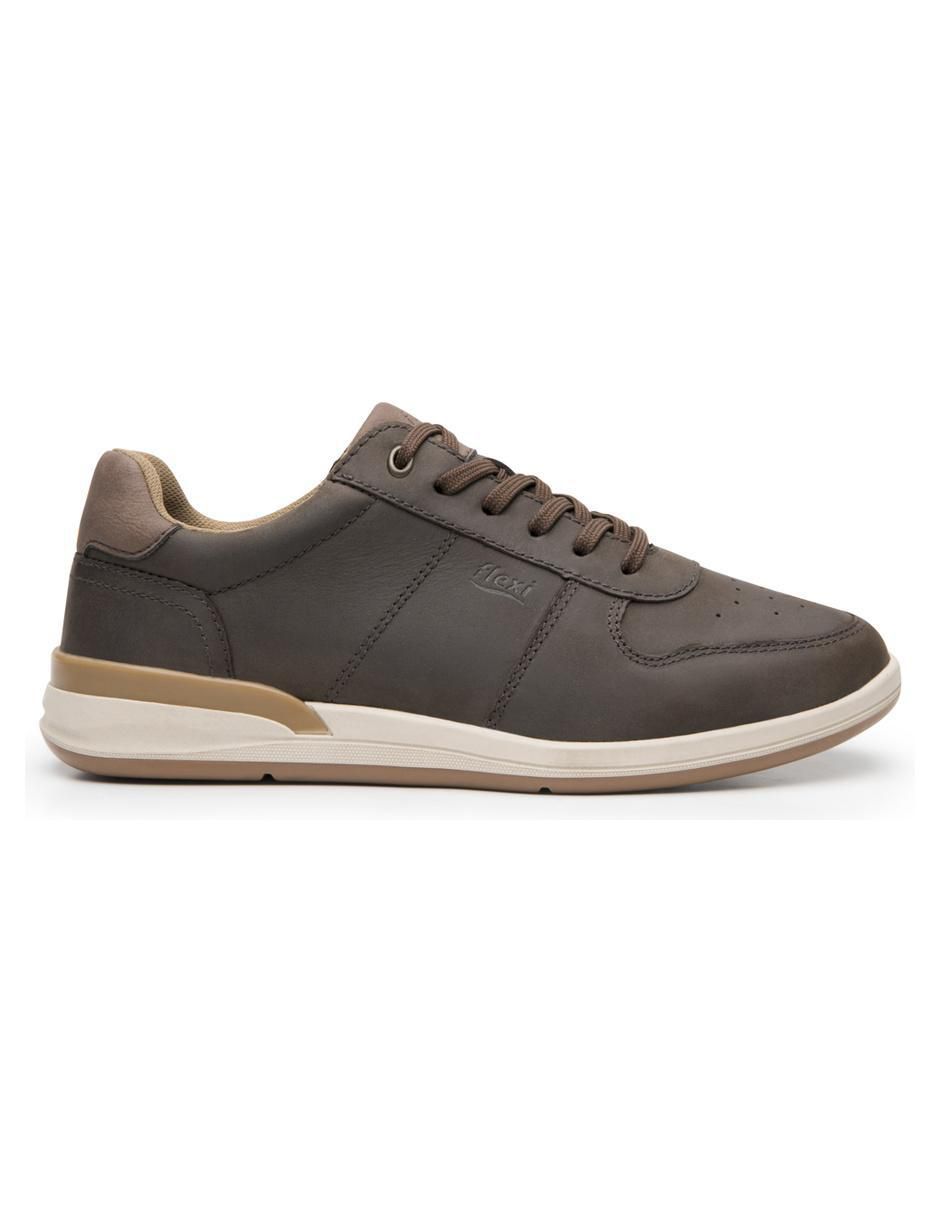 Tenis de piel para hombre