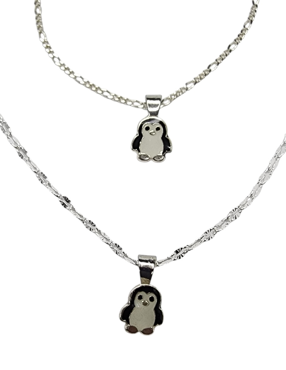Collar y pulsera de pingüino de plata P 925 5