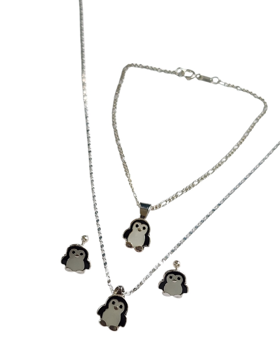 Aretes collar y pulsera de (si aplica) Pingüino LIMERENCE BY CLAUDIA HERRERA AMOR No aplica de Plata P 925 Sin gema