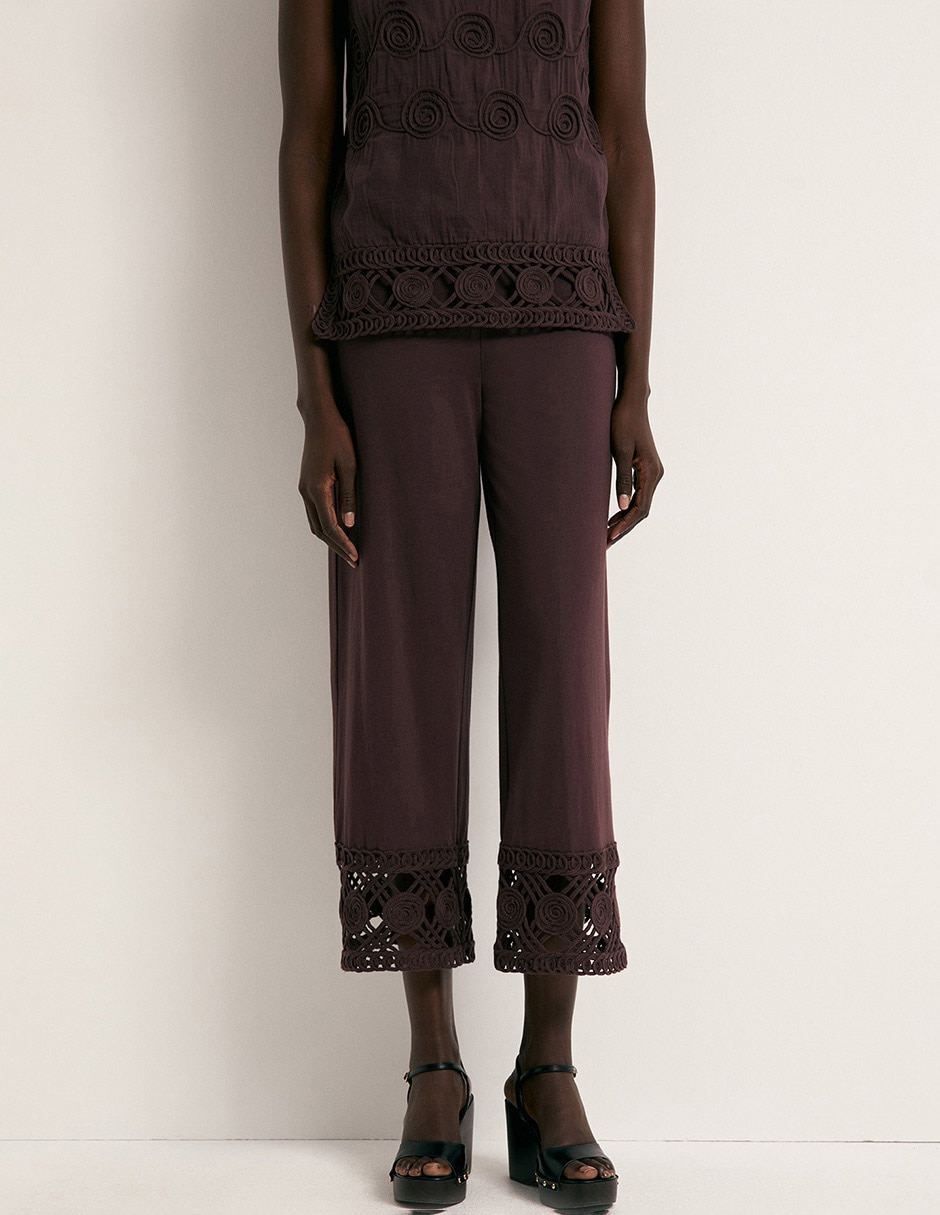 Pantalón coulotte para mujer 4