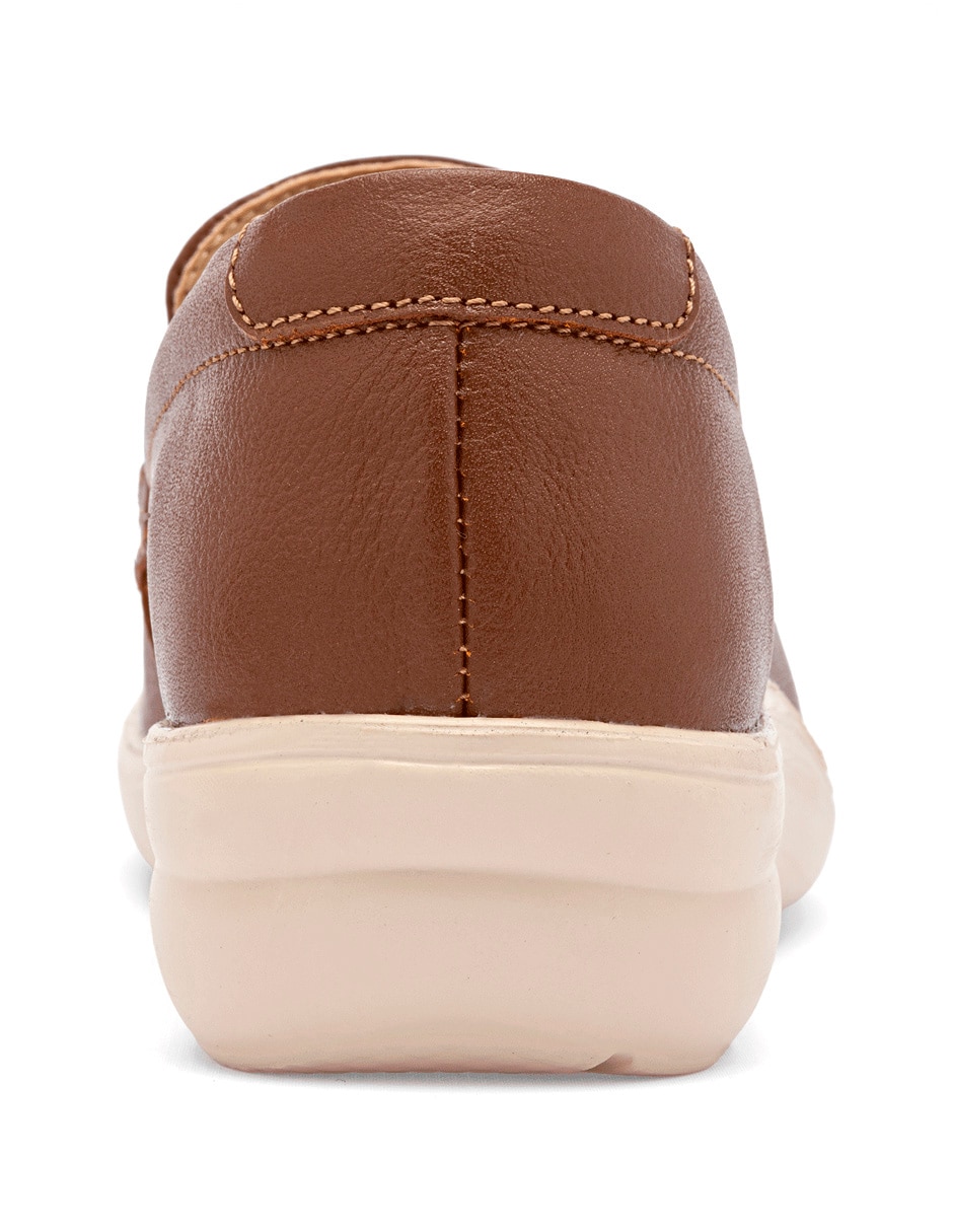 Mocasín Green Love de piel para mujer