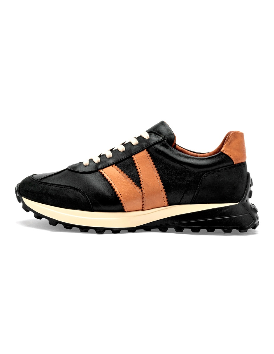 Tenis de piel para hombre
