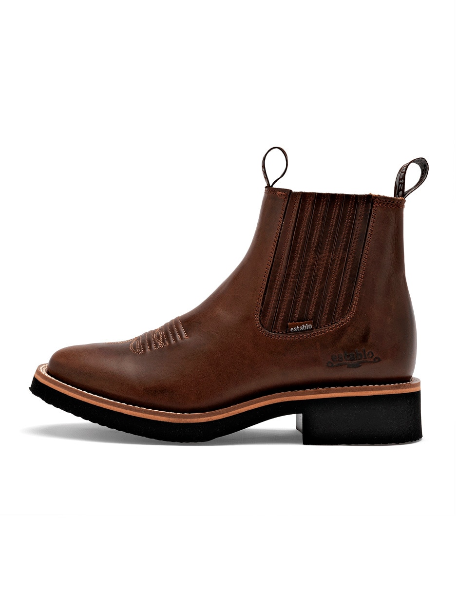 Bota de piel para hombre
