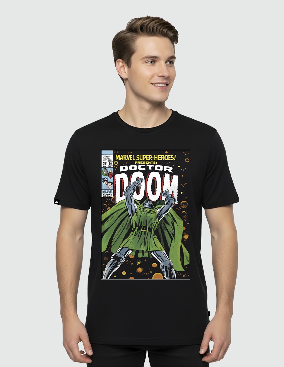 Playera marvel doctor doom comic cuello redondo para hombre