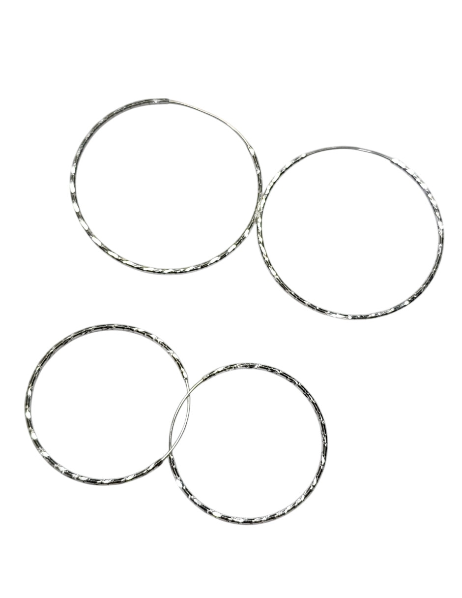 Set de arracadas Clasica de plata p 925 con acabado brillante 3