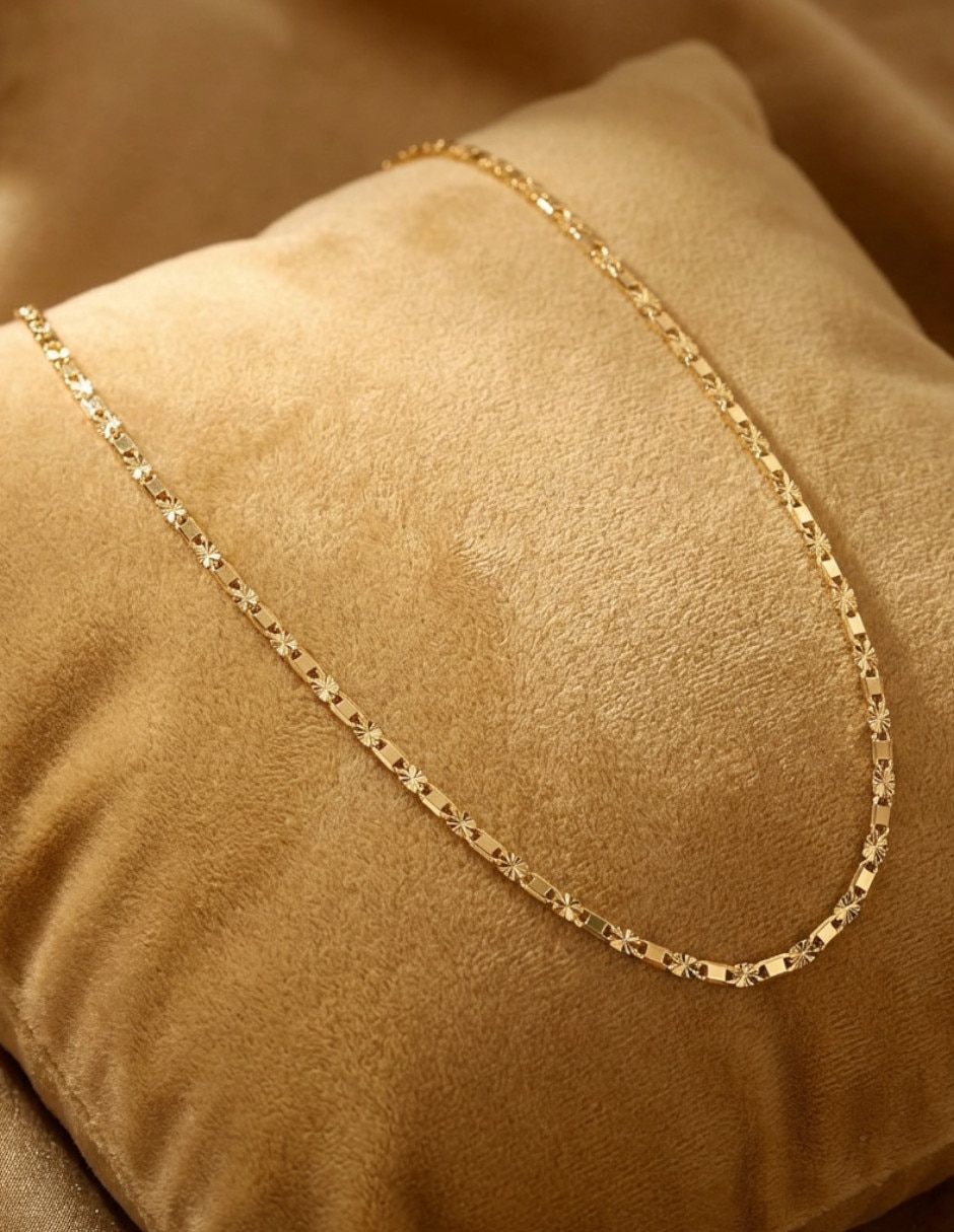 Cadena Oro Laminado de 18 K 4