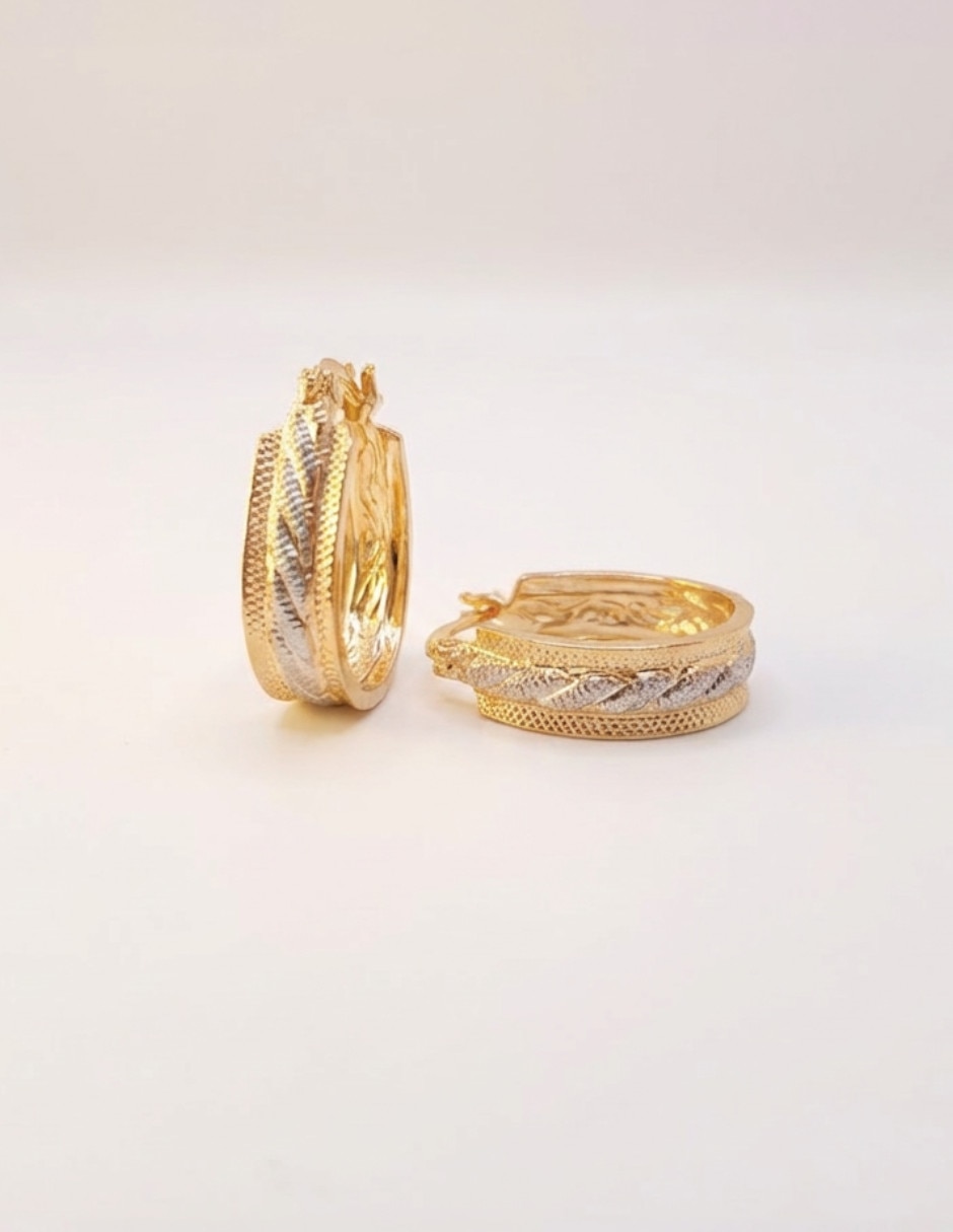 Arracadas de gota Generica de oro laminado 18 K