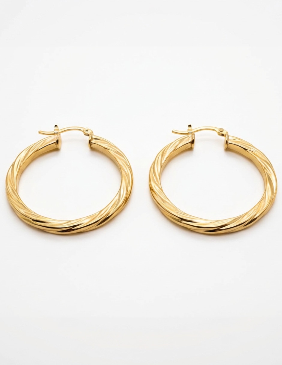Arracadas GENERICA oro laminado 18 K