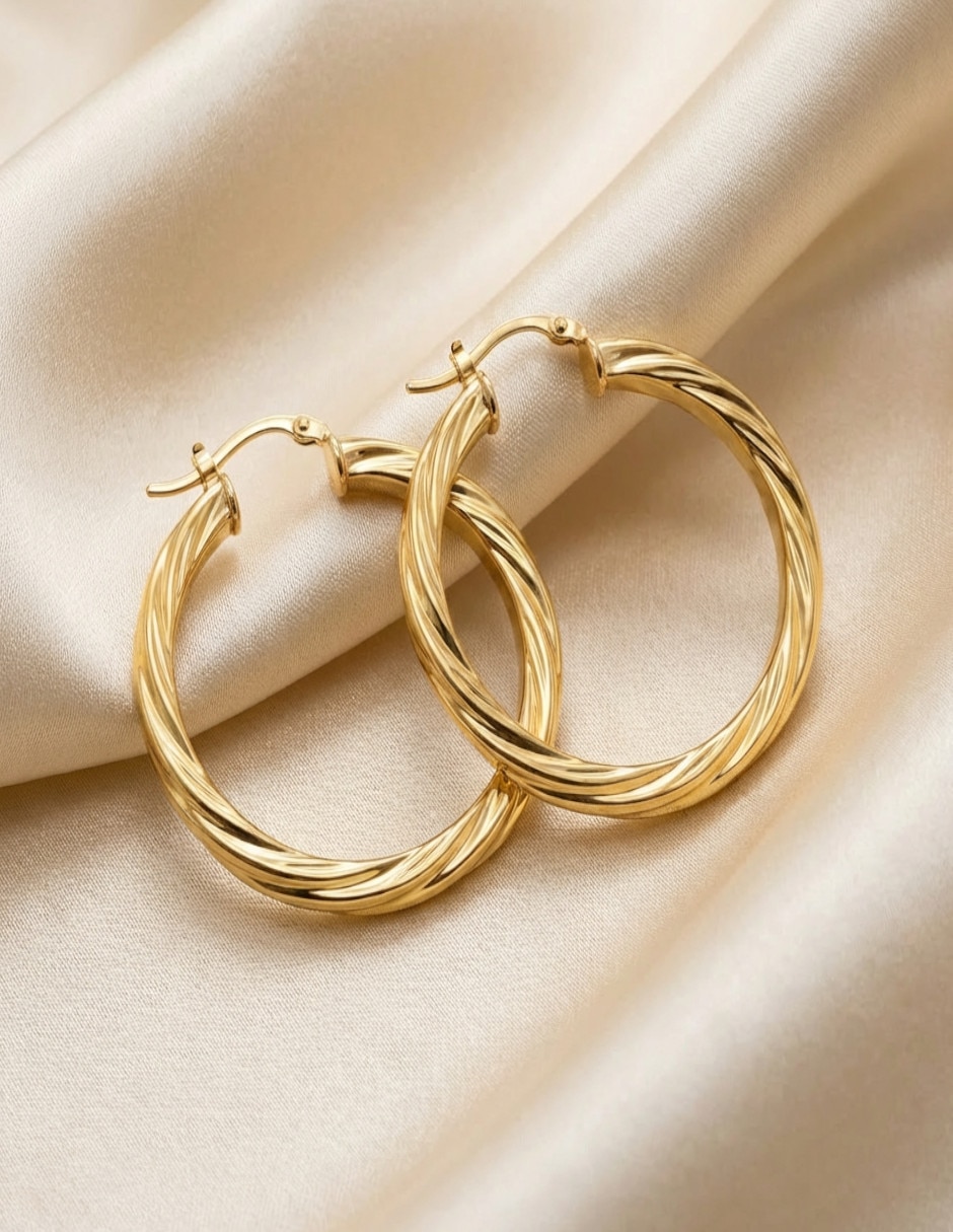 Arracadas GENERICA oro laminado 18 K