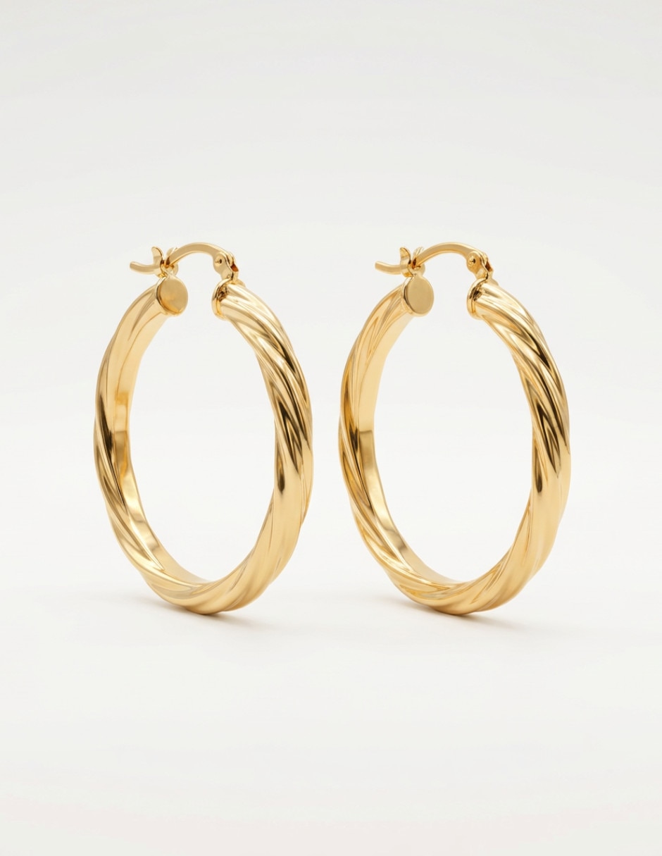 Arracadas GENERICA oro laminado 18 K