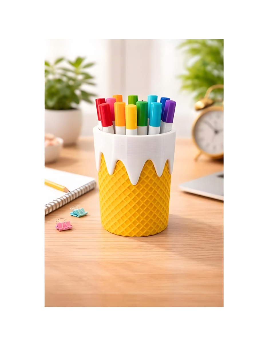 Porta lapiceros 3D de Plástico