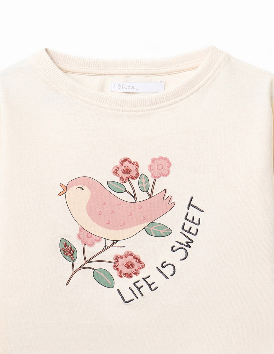 Playera manga larga para niña 2