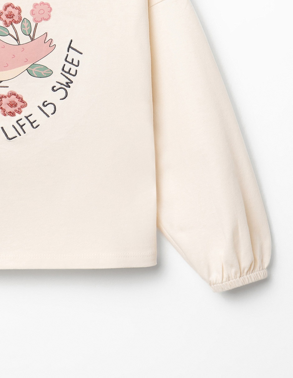 Playera manga larga para niña 3