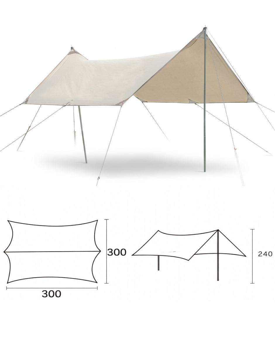 Carpa Cm-Top ancho 300 cm x largo 300 cm