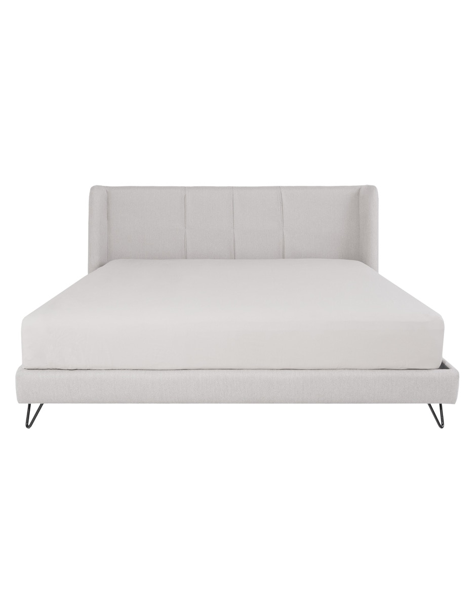 Cama Hampton de madera king size 14