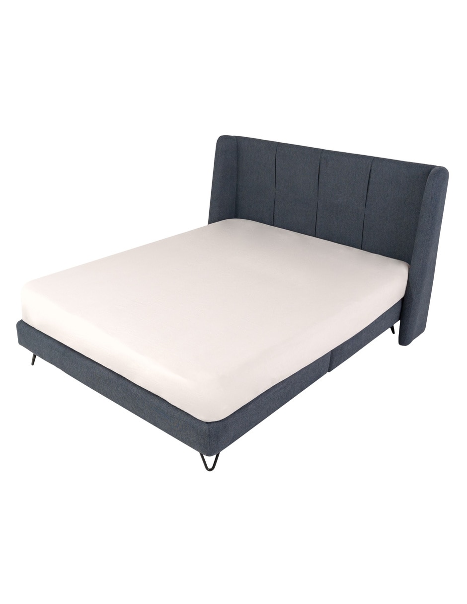 Cama Hampton de madera queen size 14