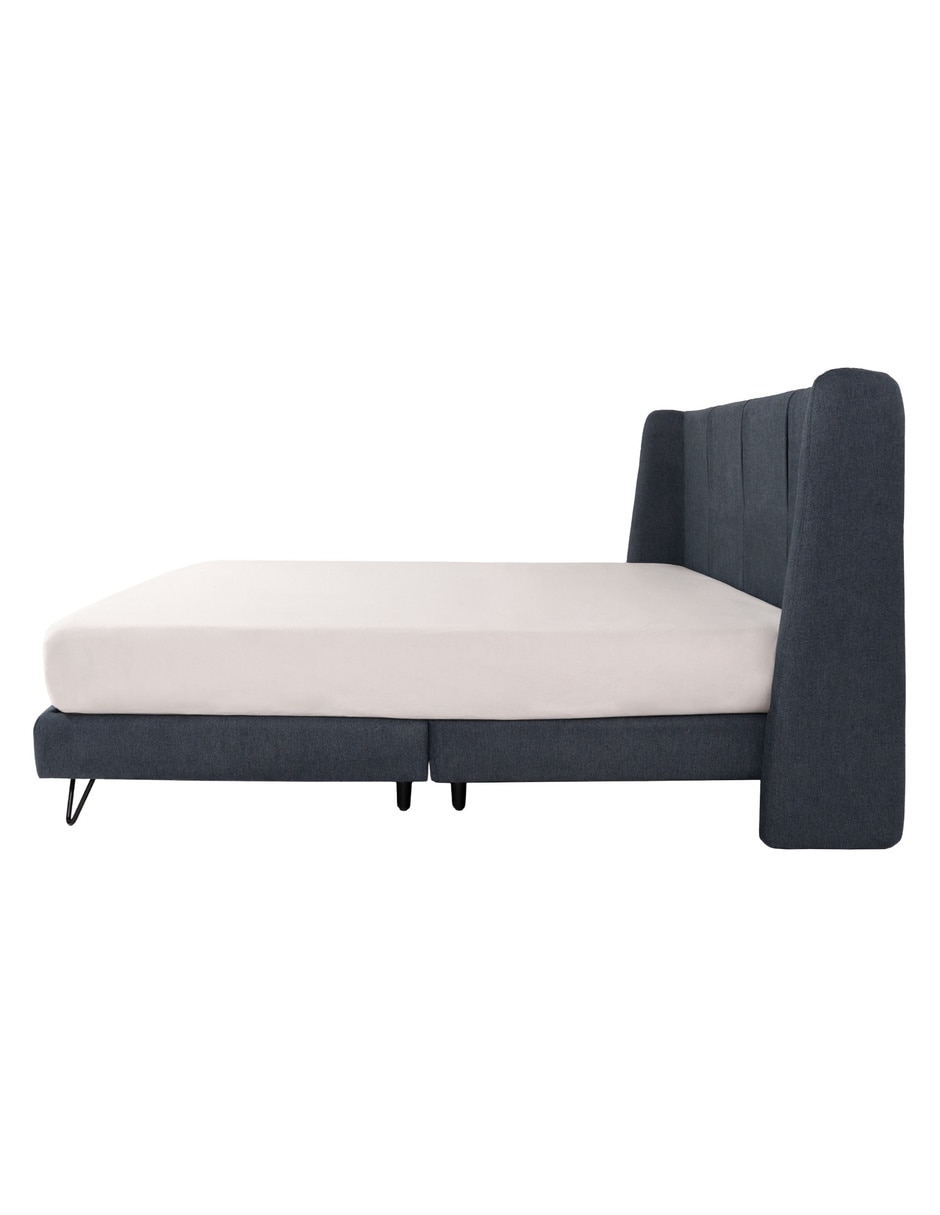 Cama Hampton de madera queen size 3