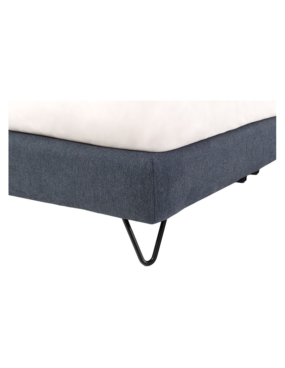 Cama Hampton de madera queen size 7