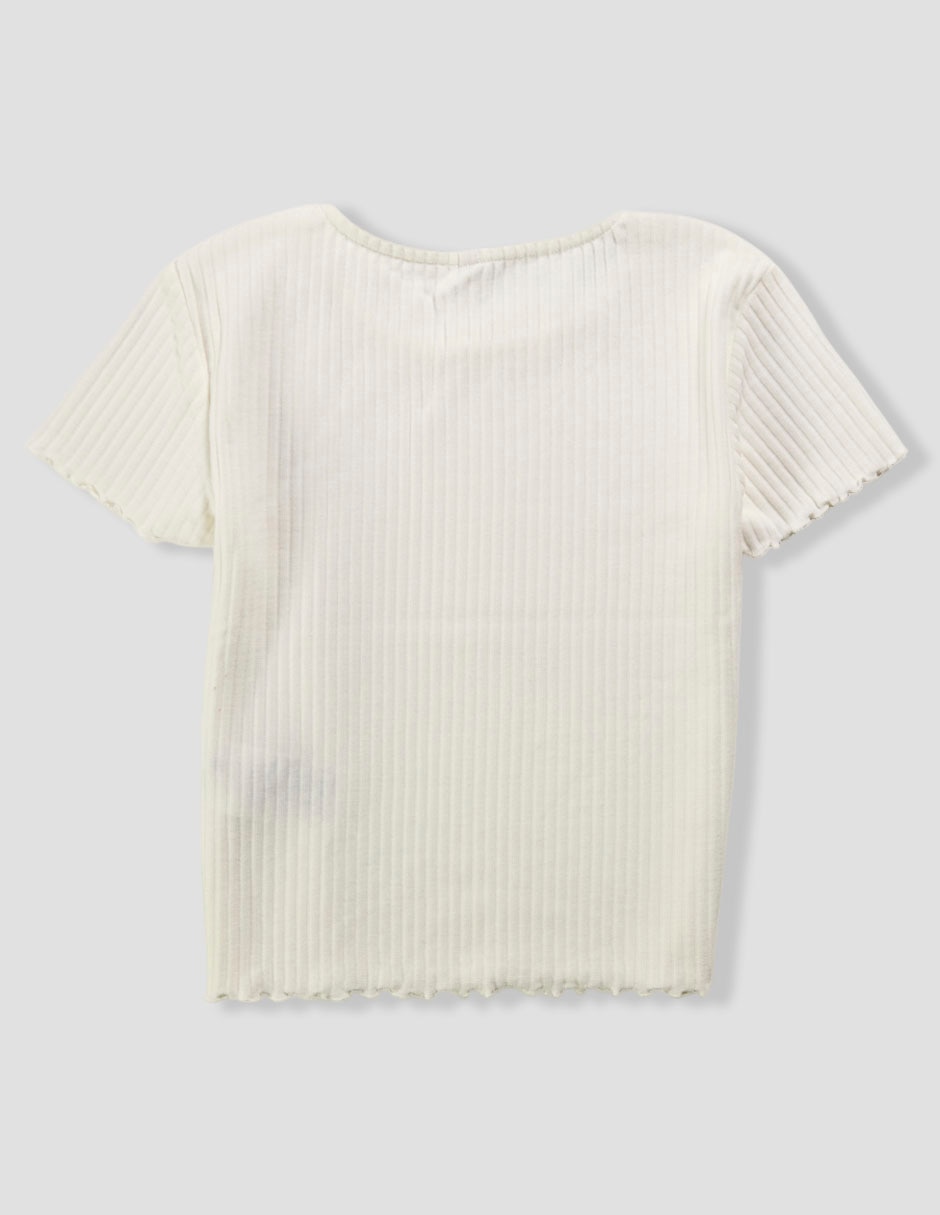 Playera manga corta para niña