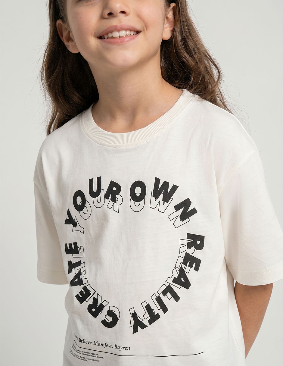 Playera manga corta para niña 3