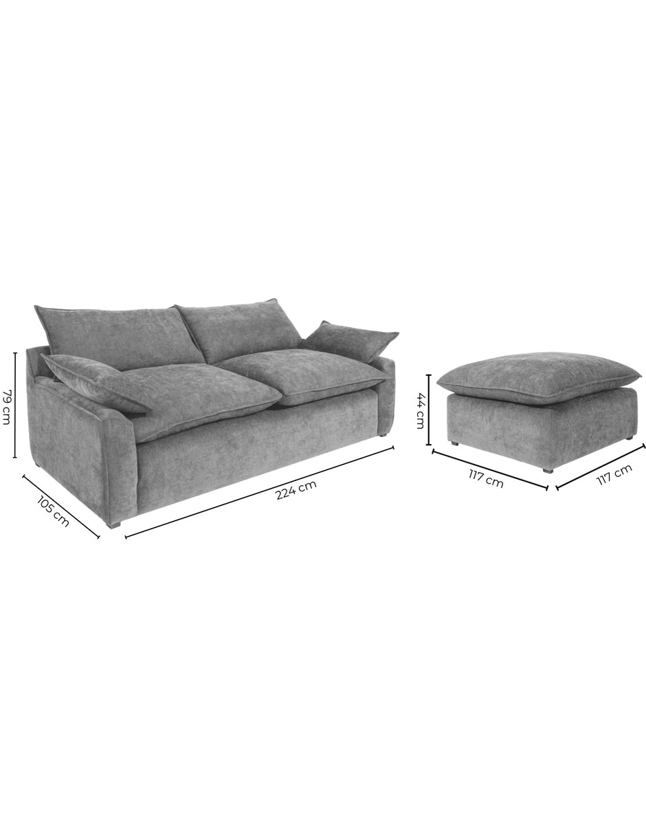 Set sala Pit Sochic de tela