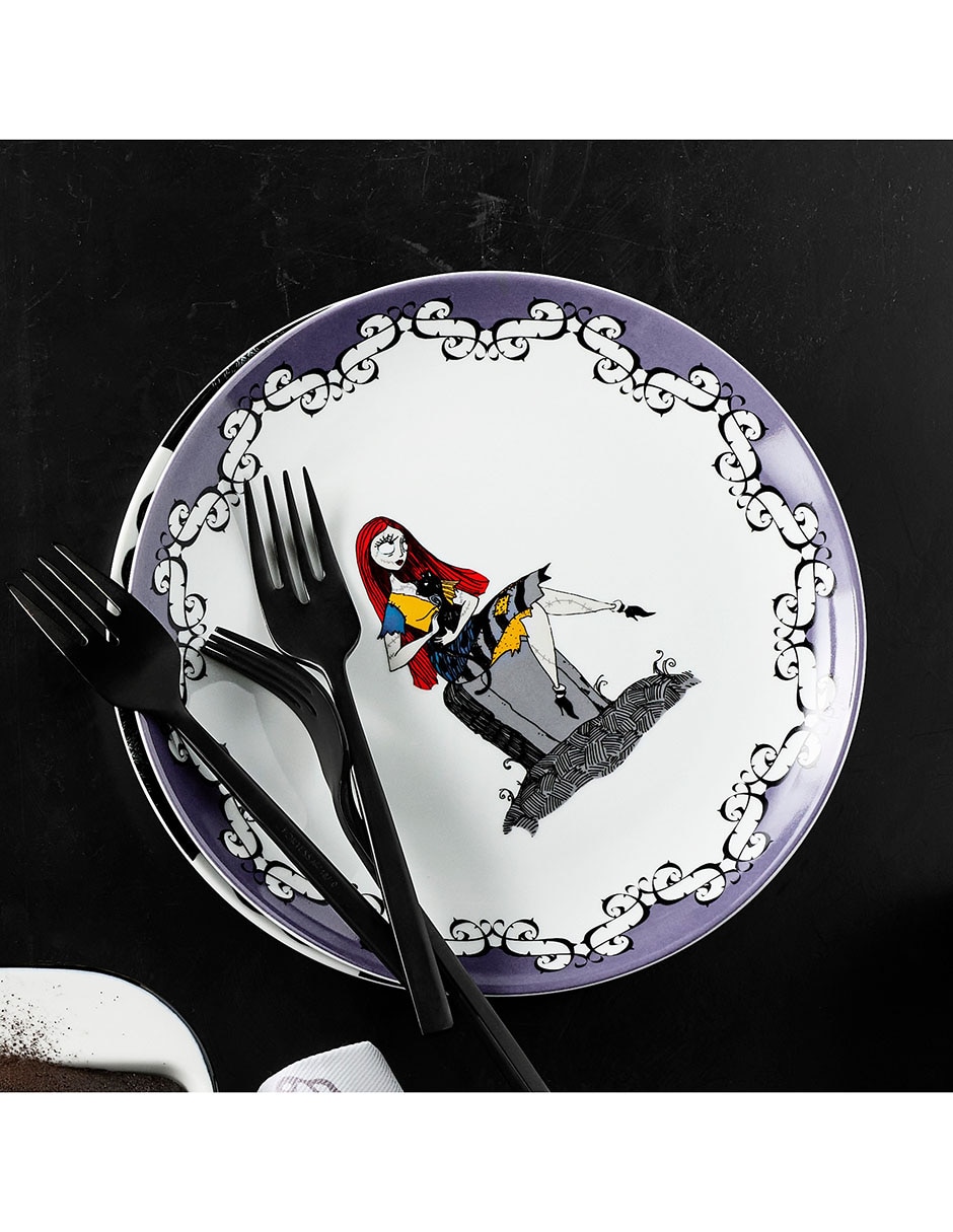Set de platos surtidos The Nightmare Before Christmas de porcelana 4 piezas 7