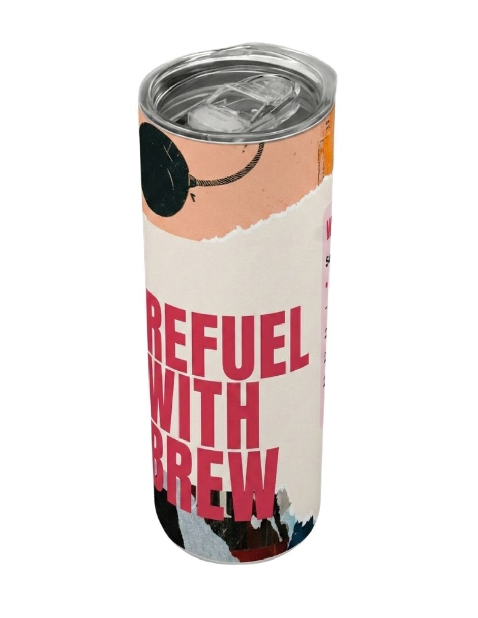 Termo de acero inoxidable con tapa a presión 590 ML