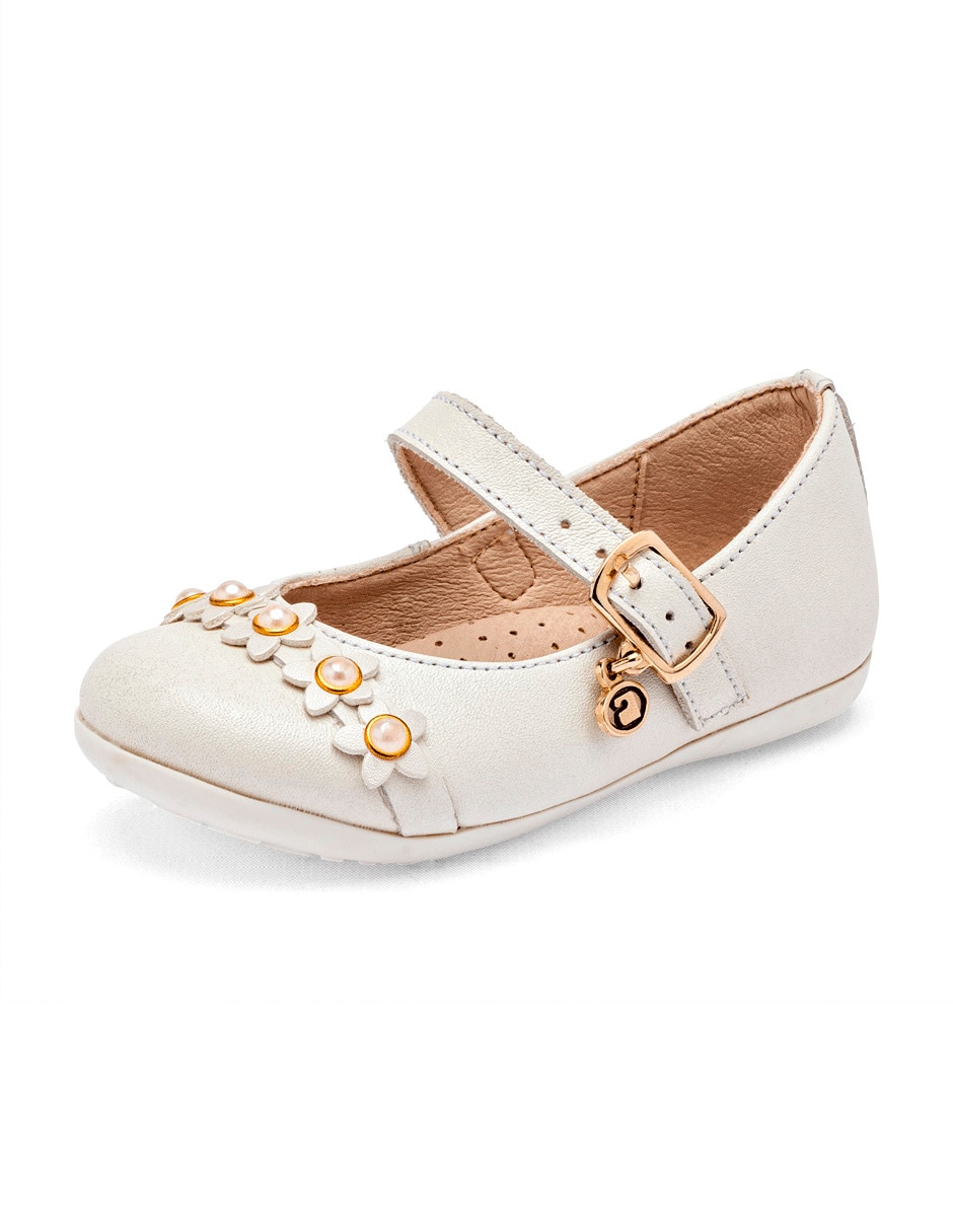 Zapato Coqueta de piel para niña