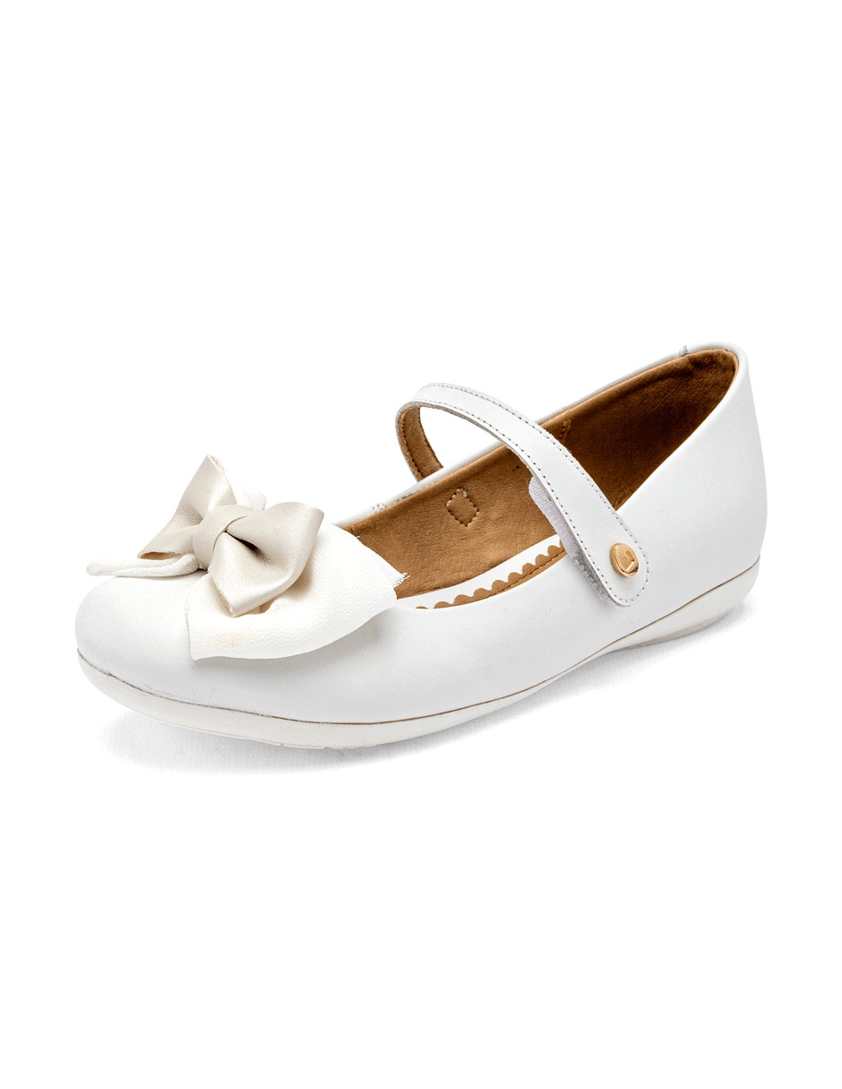 Zapato Coqueta de piel para niña