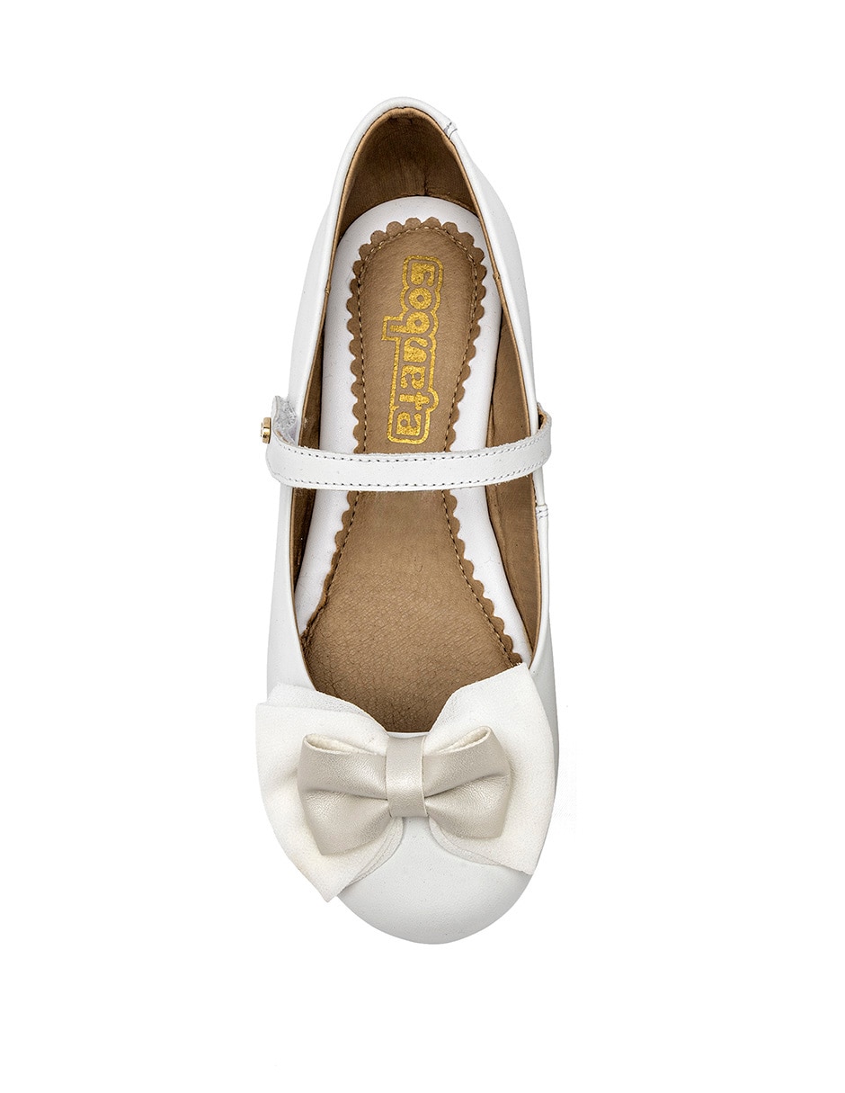 Zapato Coqueta de piel para niña